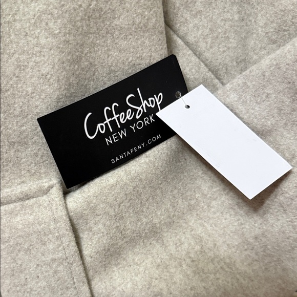 CoffeeShop Cream Trench Coat - Picture 4 of 14